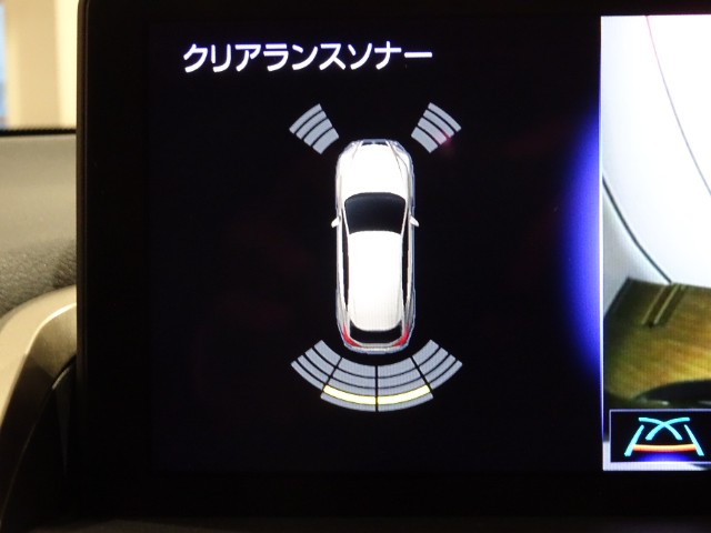 障害物の接近を、音と画像で知らせてくれる、クリアランスソナー。