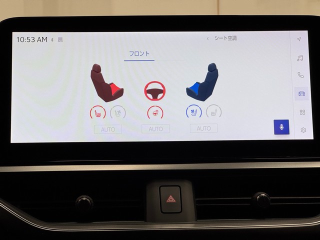 フロントシートには、シートヒーターだけでなく、ベンチレーションも装備。
